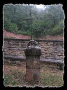 La stele presso il monastero di Suso