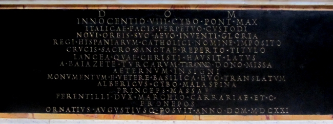 Epitaffio di Innocenzo VIII