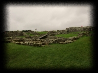 Veduta dei resti del forte romano di Housesteads