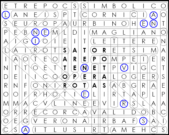 Crucipuzzle - Soluzione