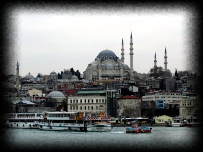 Panoramica di Istanbul sul Bosforo