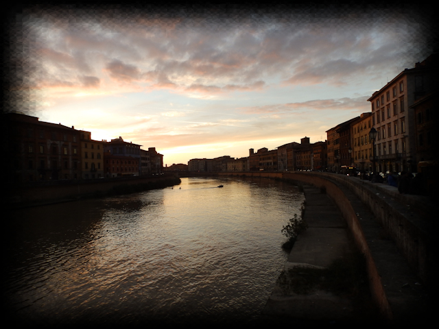 Scorcio panoramico della citt di Pisa